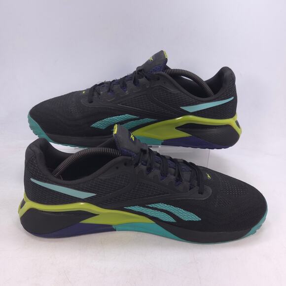 Reebok Nano X Athletic Lace Up Running Shoe Mens Size 11 GX9912 Black Blue - Picture 5 of 10